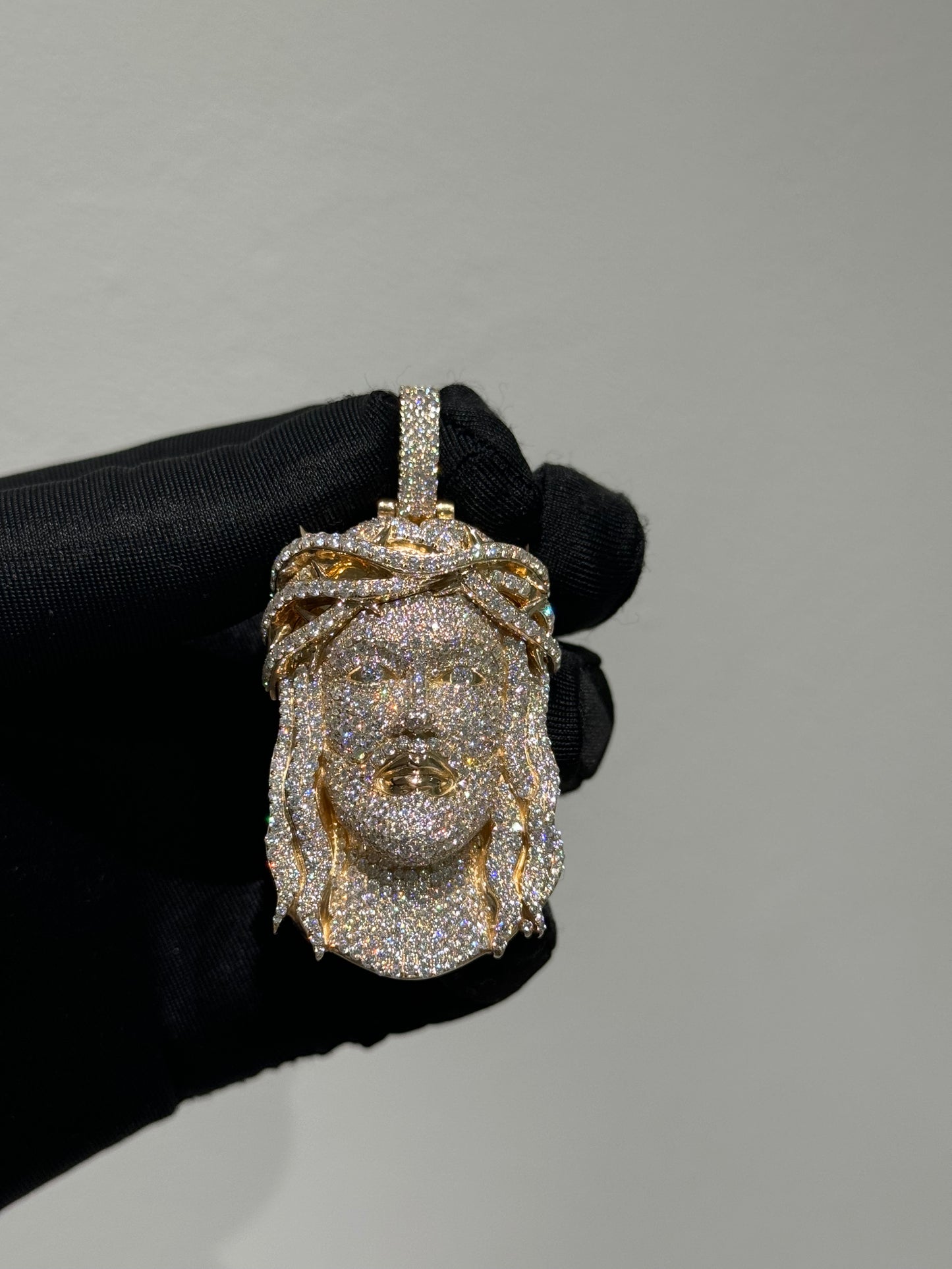 Exclusive 1-of-1 Lazo The Jeweller Jesus Pendant - Gold & Diamond Masterpiece
