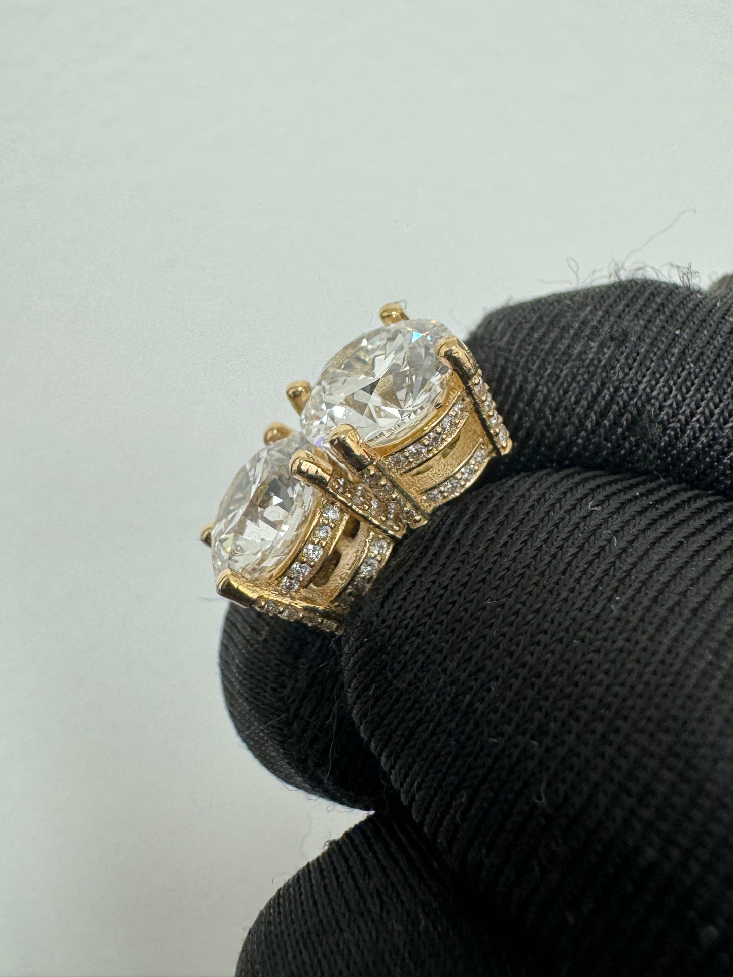 Lazo Exclusive Handcrafted 4-Carat Natural Diamond 14k Gold Earrings – Truly One of a Kind