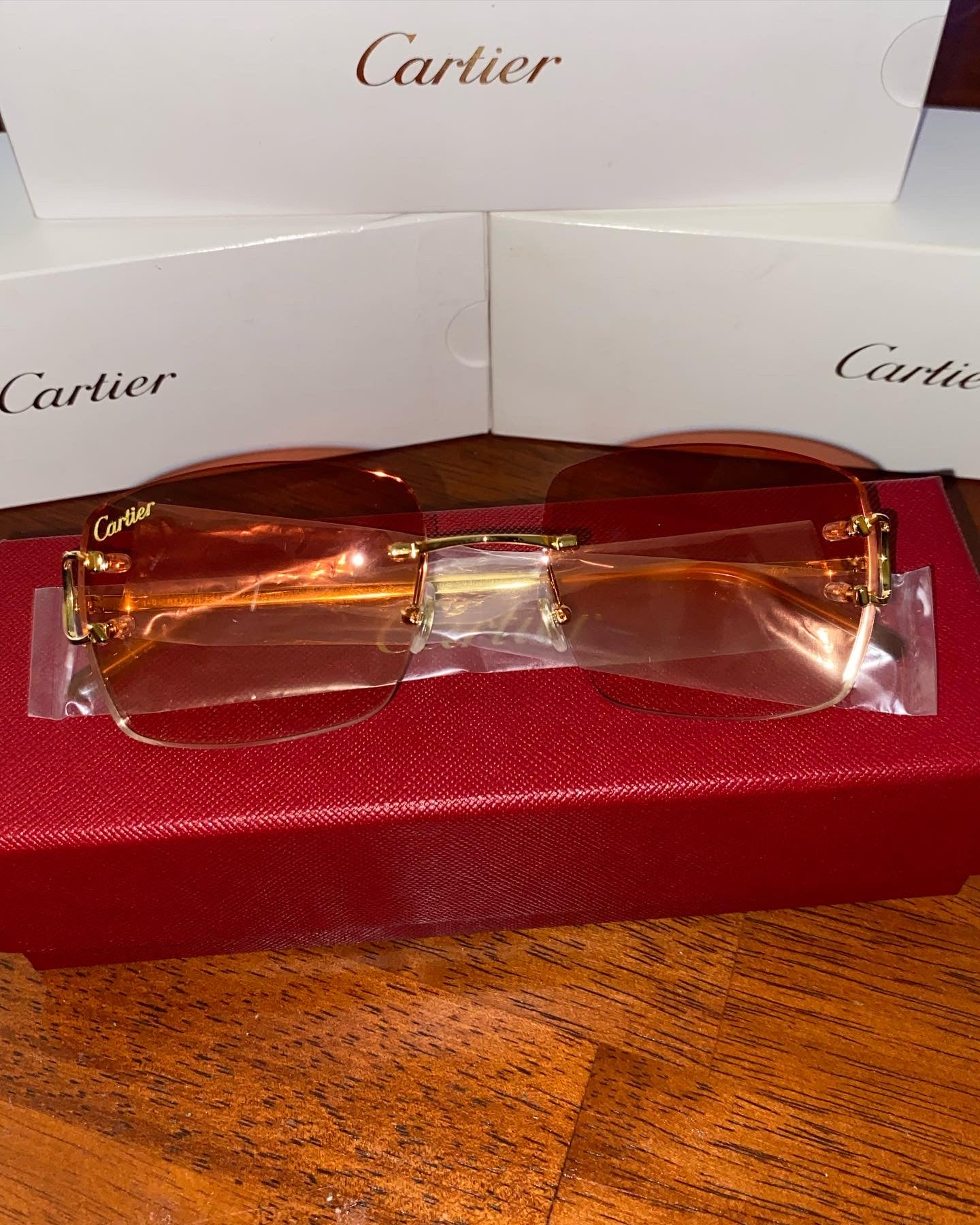 Gold & Silver Cartier glasses w Cartier lens