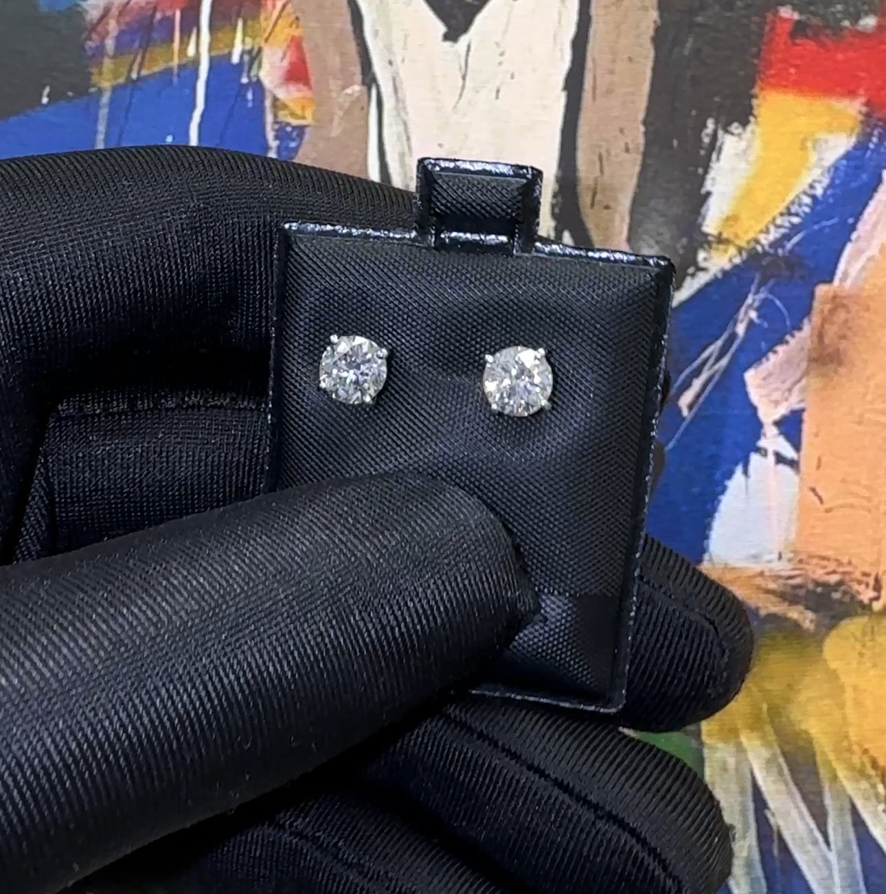 Exquisite 2.01 Carat Total Weight Natural Diamond Studs β Set in 14K White Gold