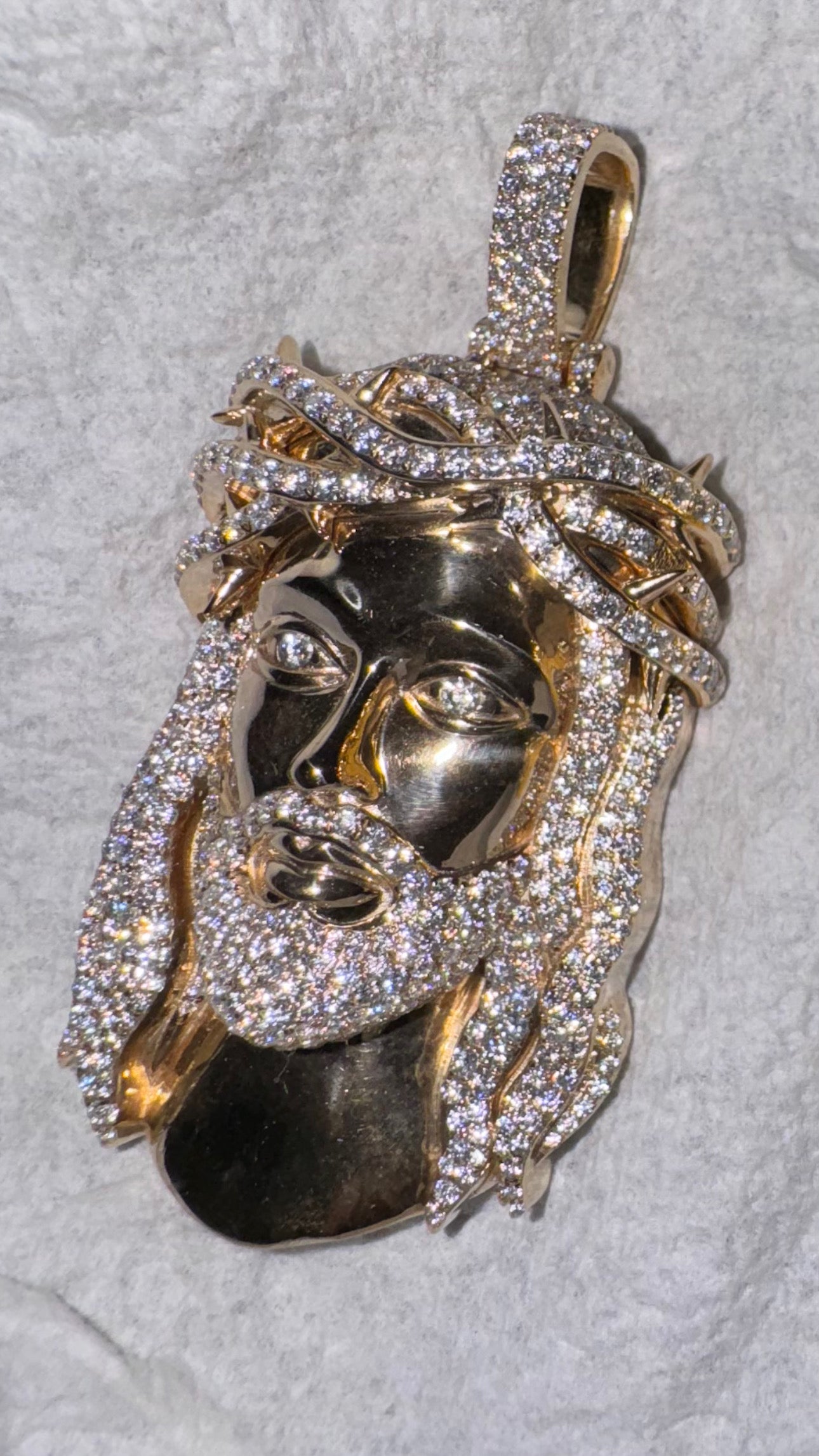 Exclusive 1-of-1 Lazo The Jeweller Jesus Pendant - Gold & Diamond Masterpiece