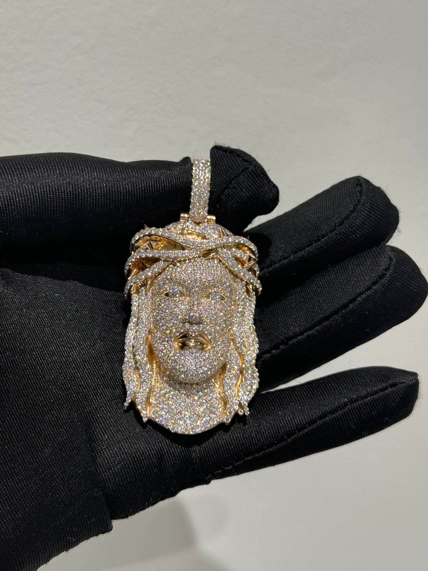 Exclusive 1-of-1 Lazo The Jeweller Jesus Pendant - Gold & Diamond Masterpiece