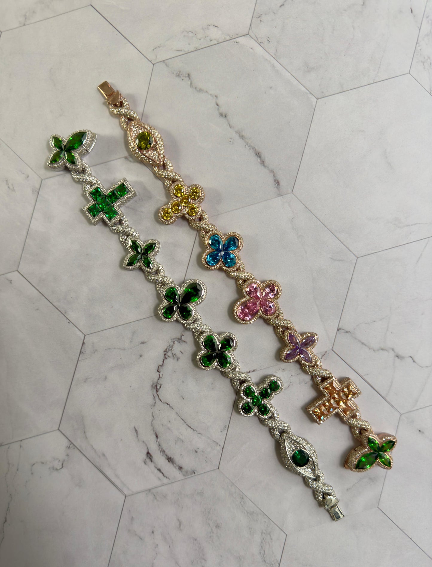 Lazo Cross Mix VCA Style Bracelet