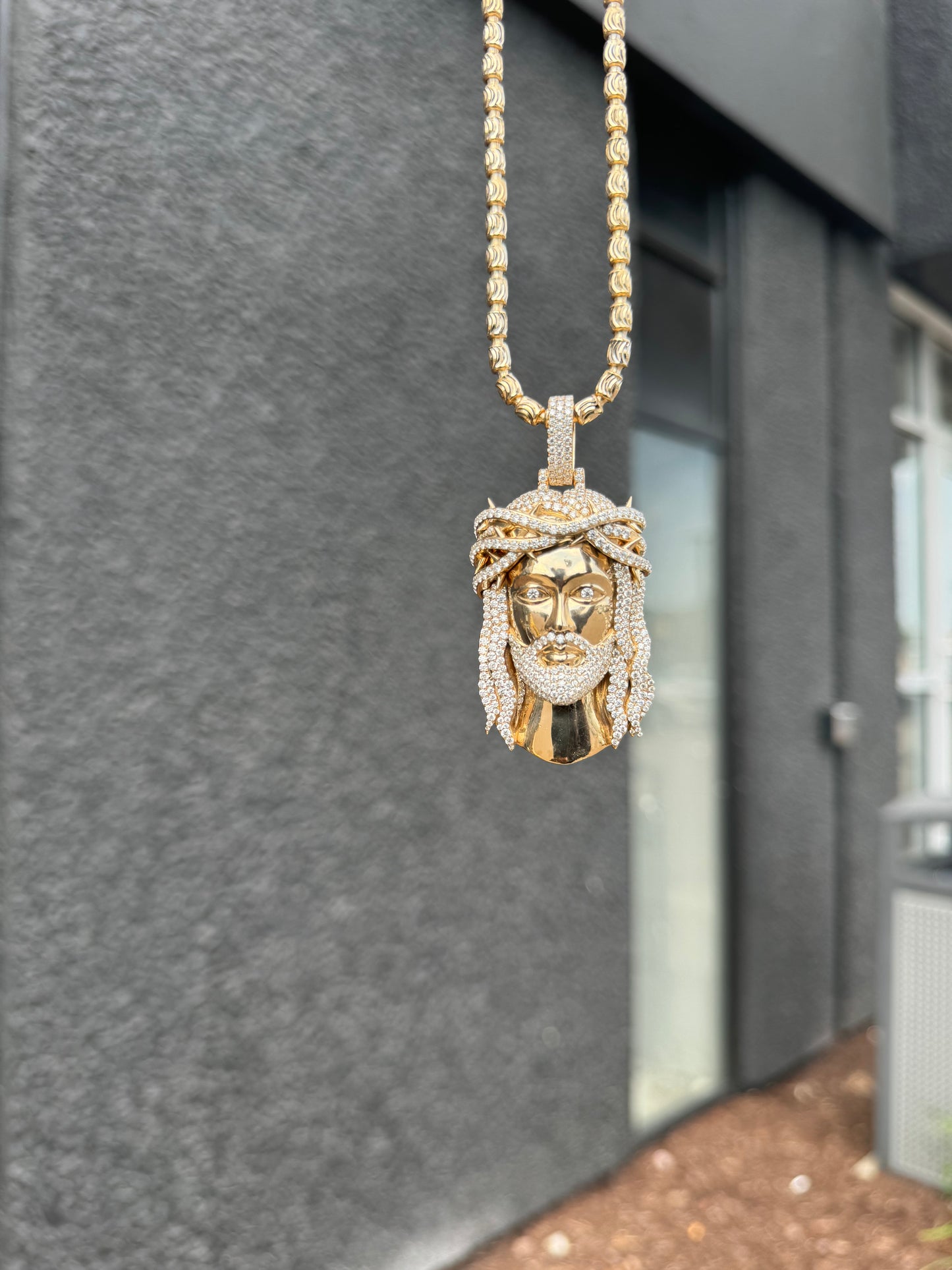 Exclusive 1-of-1 Lazo The Jeweller Jesus Pendant - Gold & Diamond Masterpiece