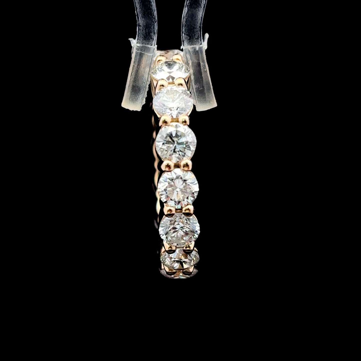 18K Yellow Gold Natural Diamond Eternity Banf β 4 Carats