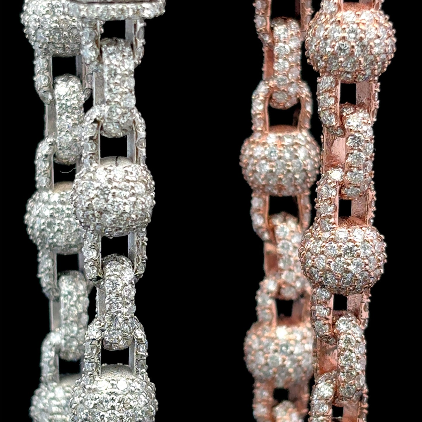 Diamond Hermes Style Link Bracelet