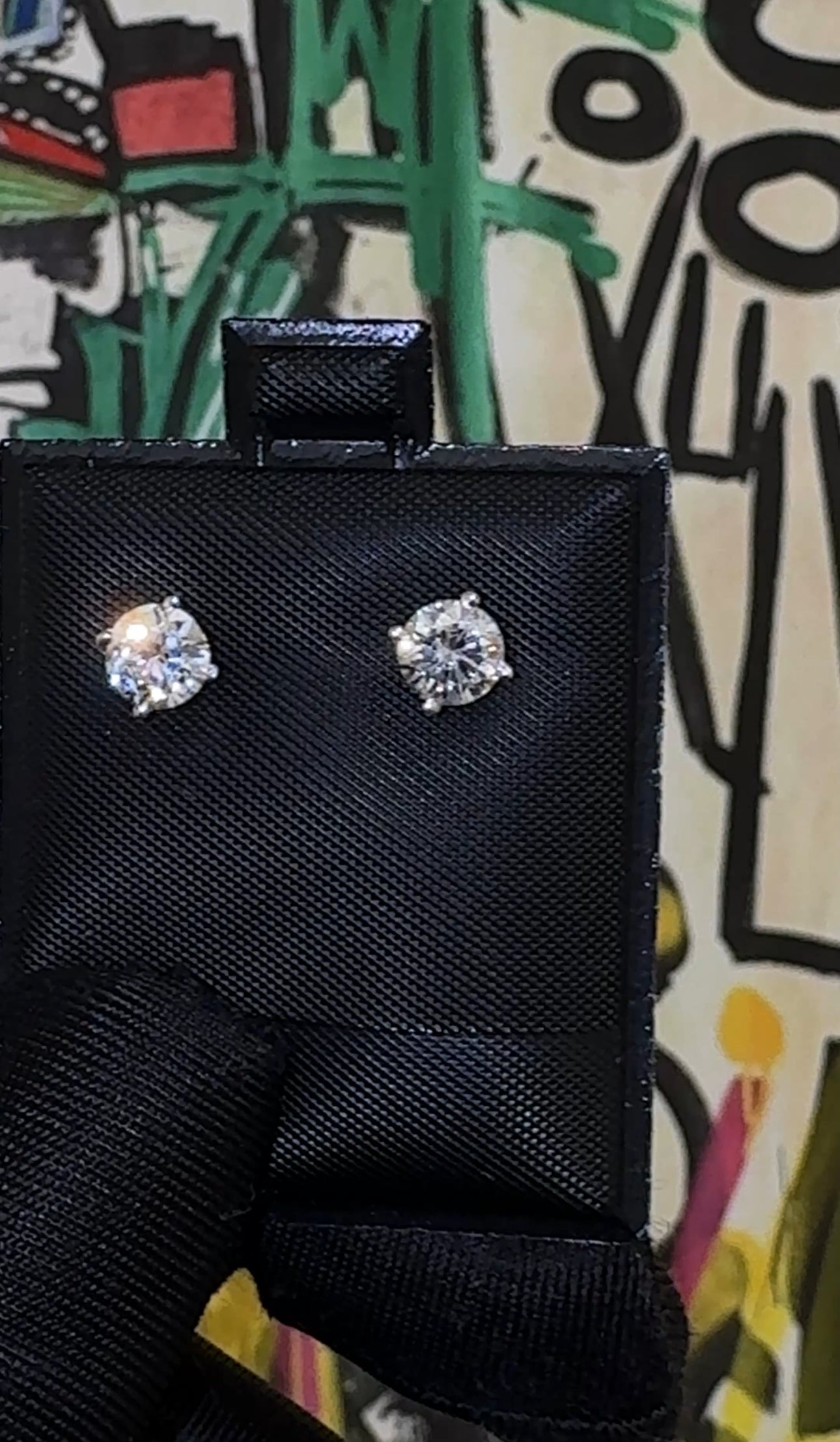 Exquisite 1.45 Carat Total Weight Natural Diamond Studs – Set in 14K White Gold