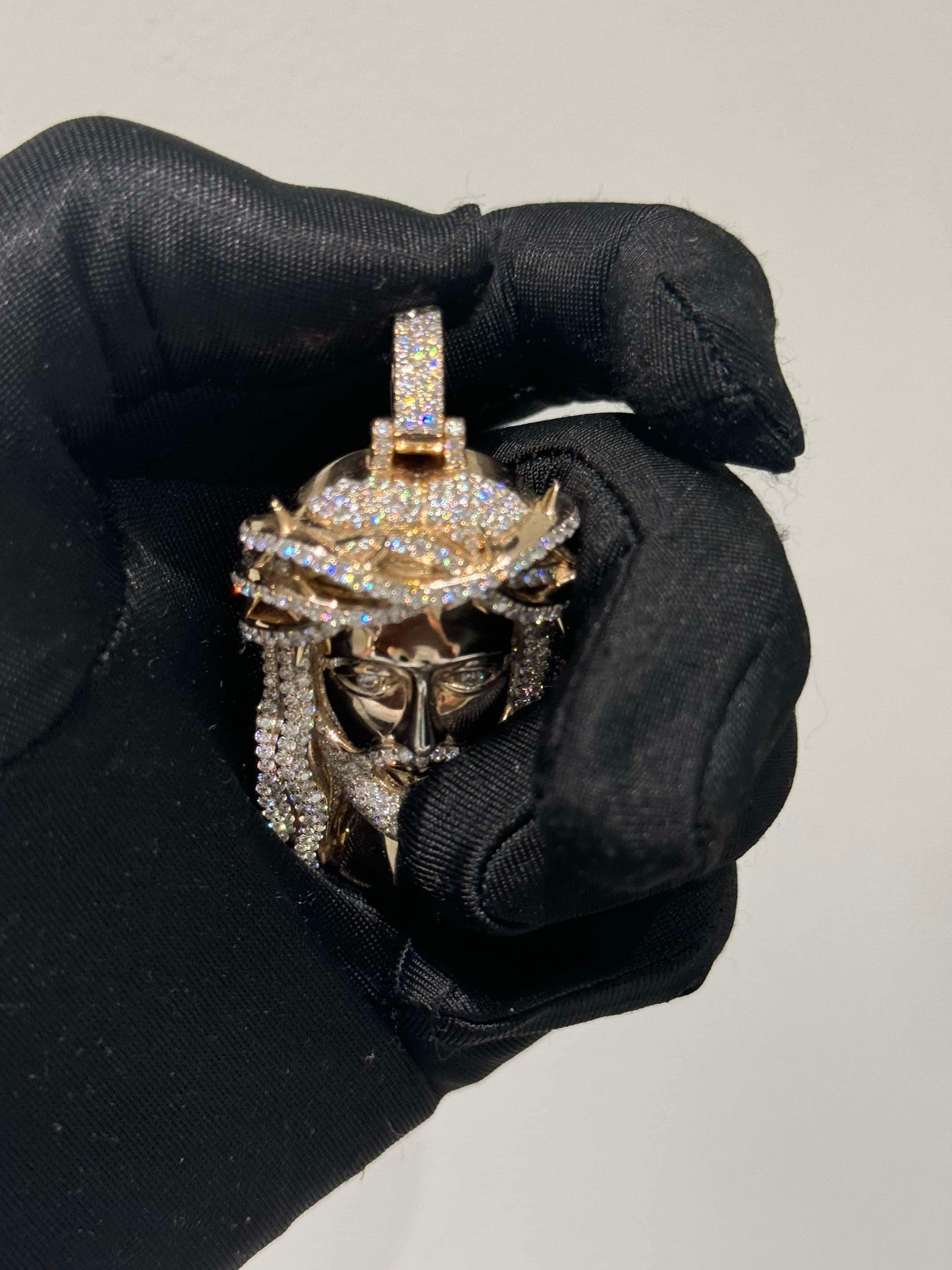 Exclusive 1-of-1 Lazo The Jeweller Jesus Pendant - Gold & Diamond Masterpiece