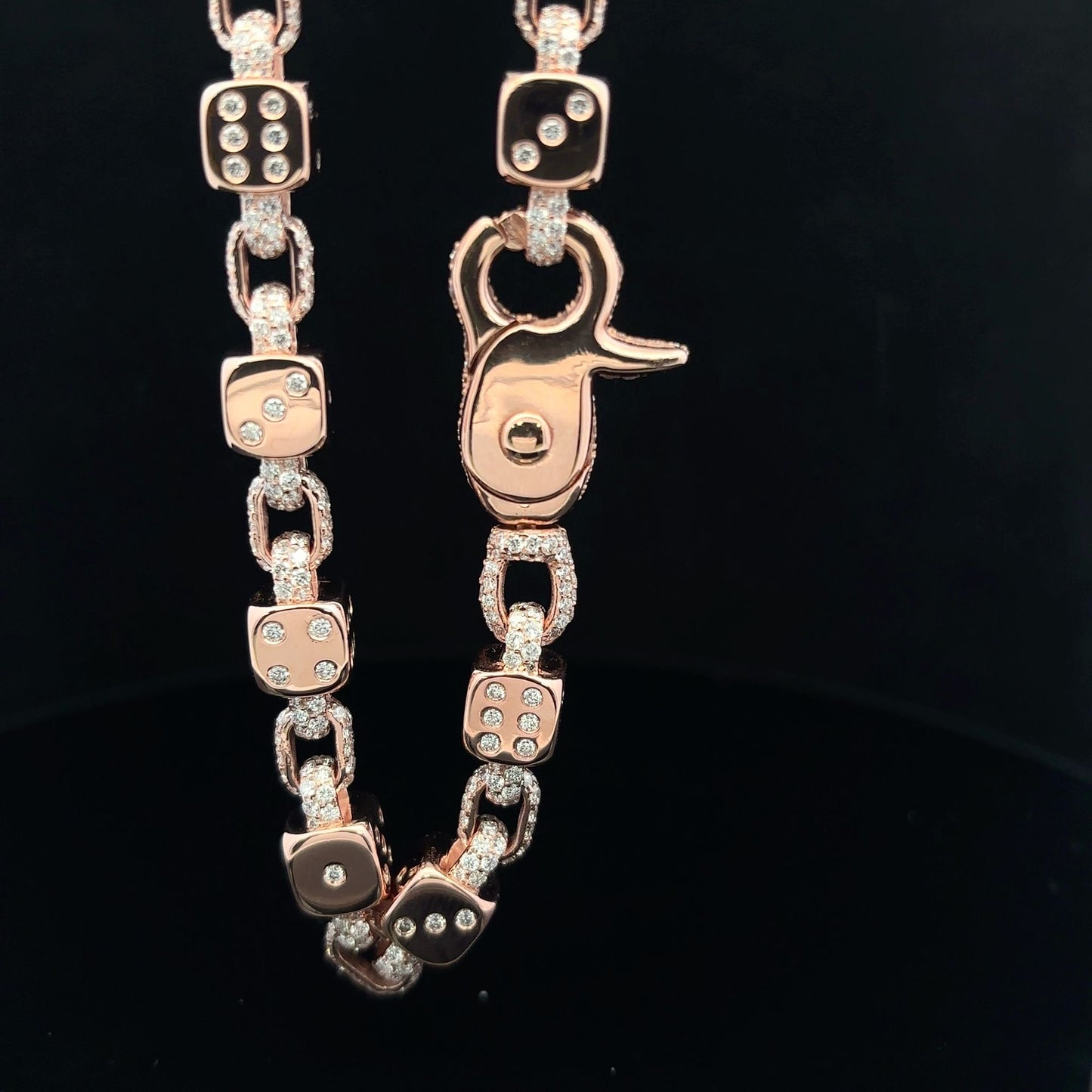Dice Bracelet 10K Rose Gold