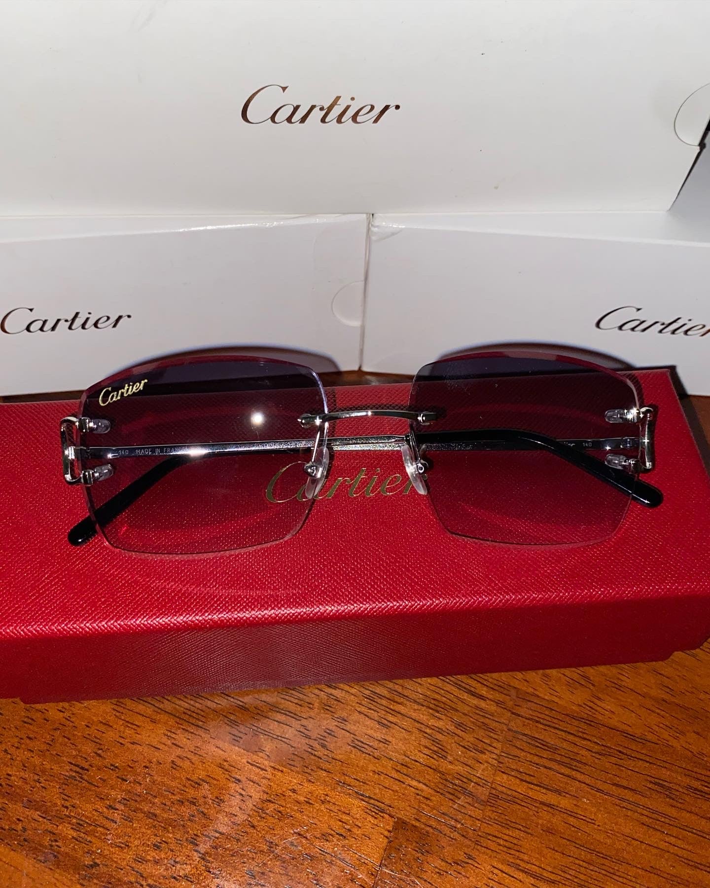 Gold & Silver Cartier glasses w Cartier lens