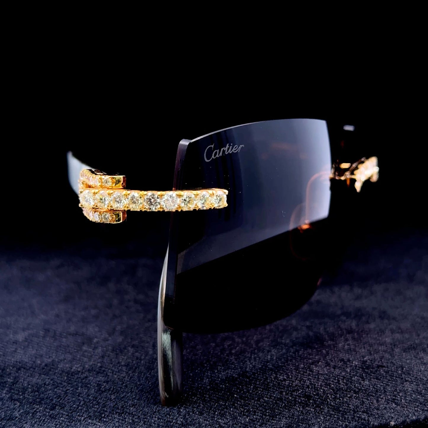 White & Gold Cartier Buffs with 5.9g Gold & 4.16CT VS Diamonds
