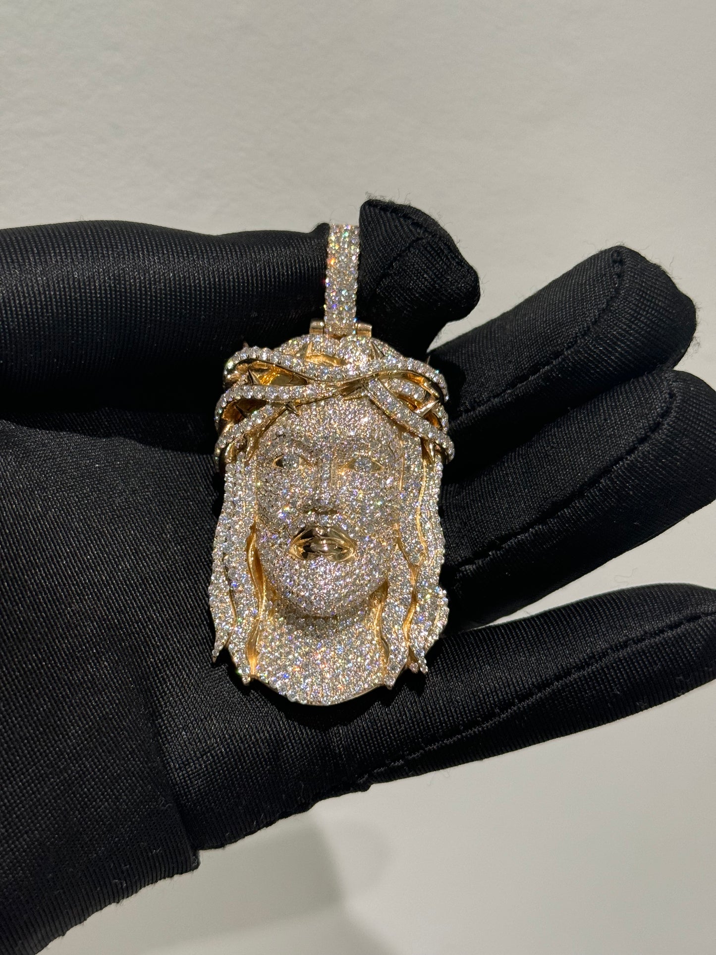Exclusive 1-of-1 Lazo The Jeweller Jesus Pendant - Gold & Diamond Masterpiece