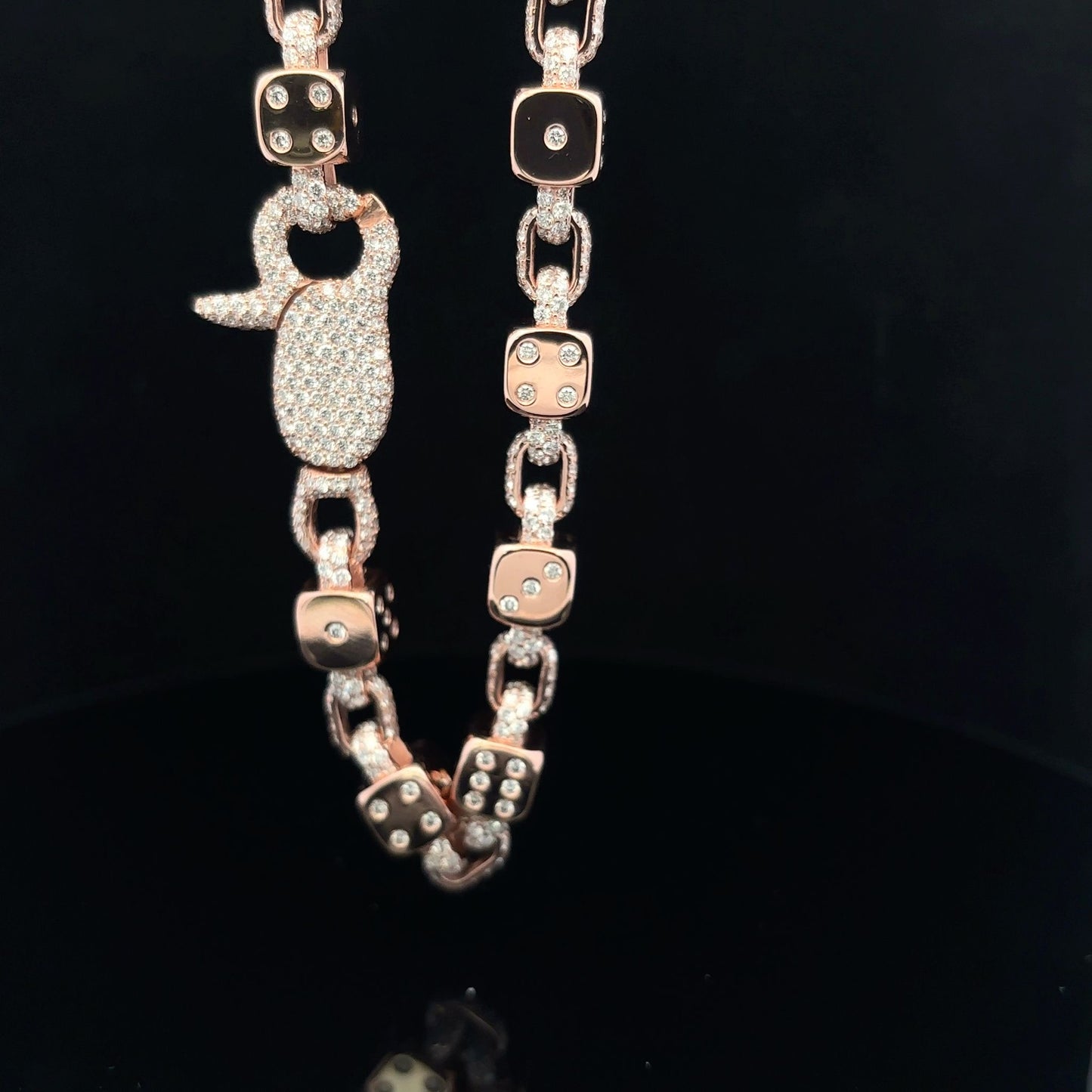 Dice Bracelet 10K Rose Gold