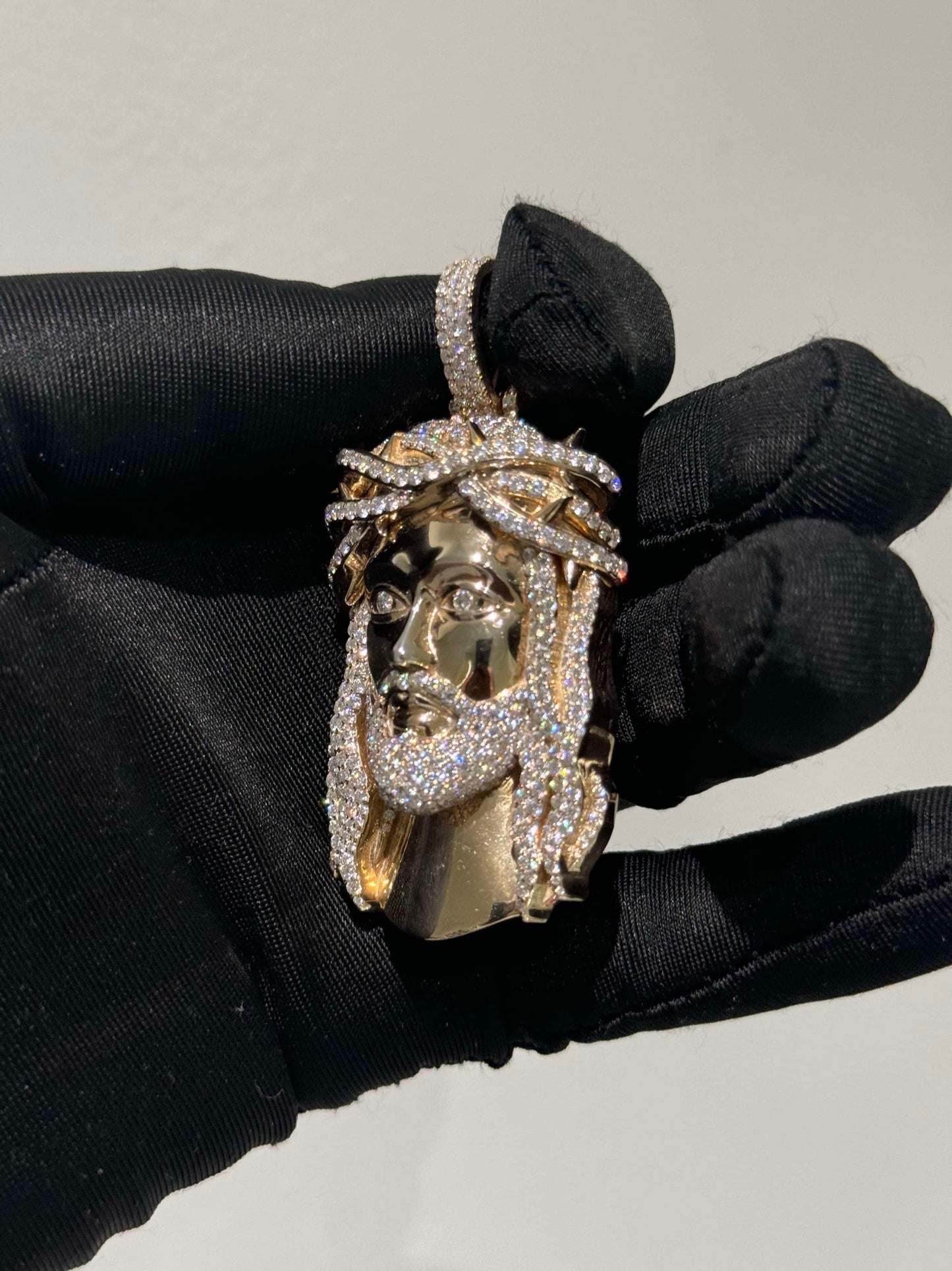 Exclusive 1-of-1 Lazo The Jeweller Jesus Pendant - Gold & Diamond Masterpiece