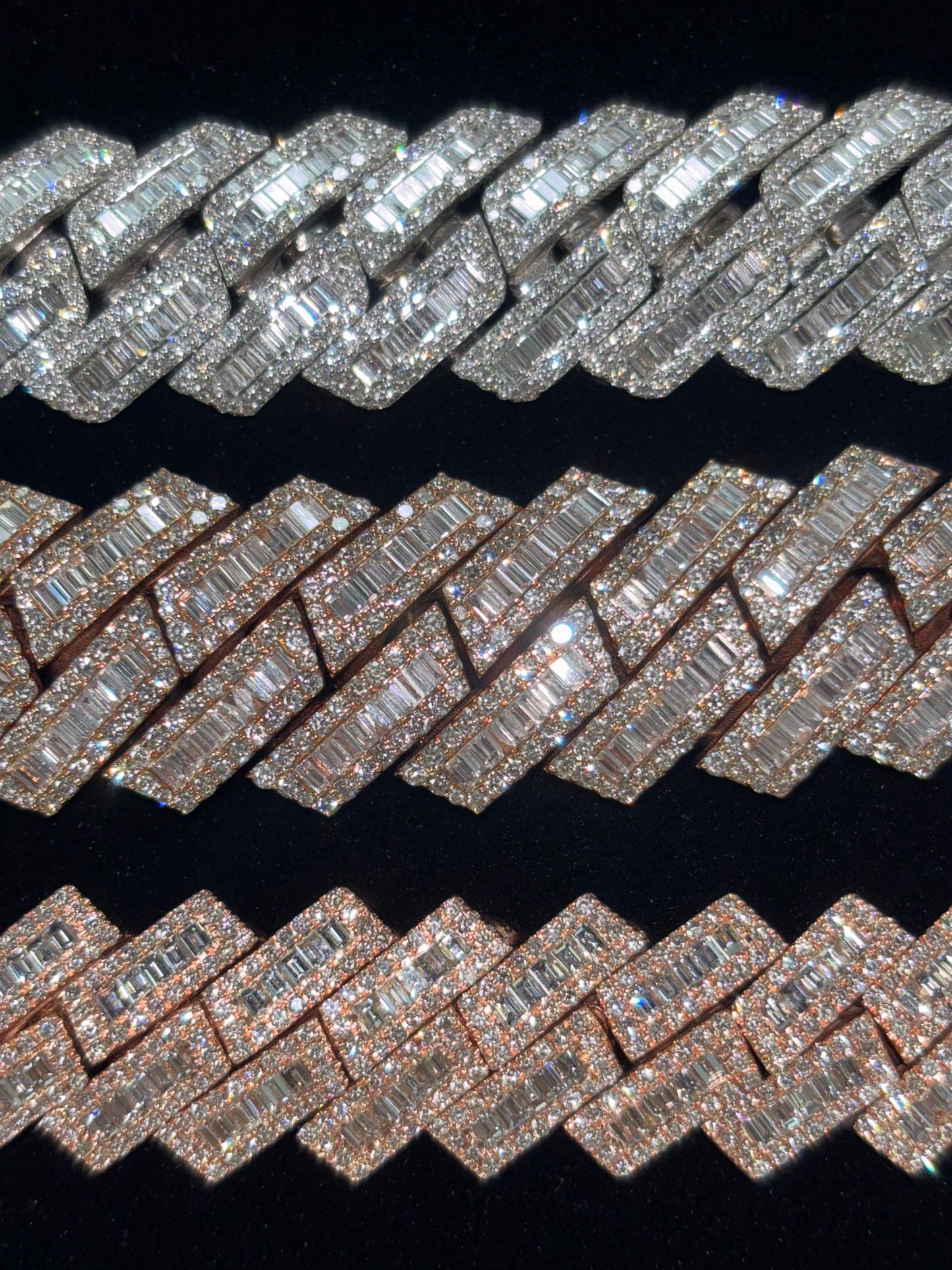Natural Diamond & Baguette Miami Cuban Chain