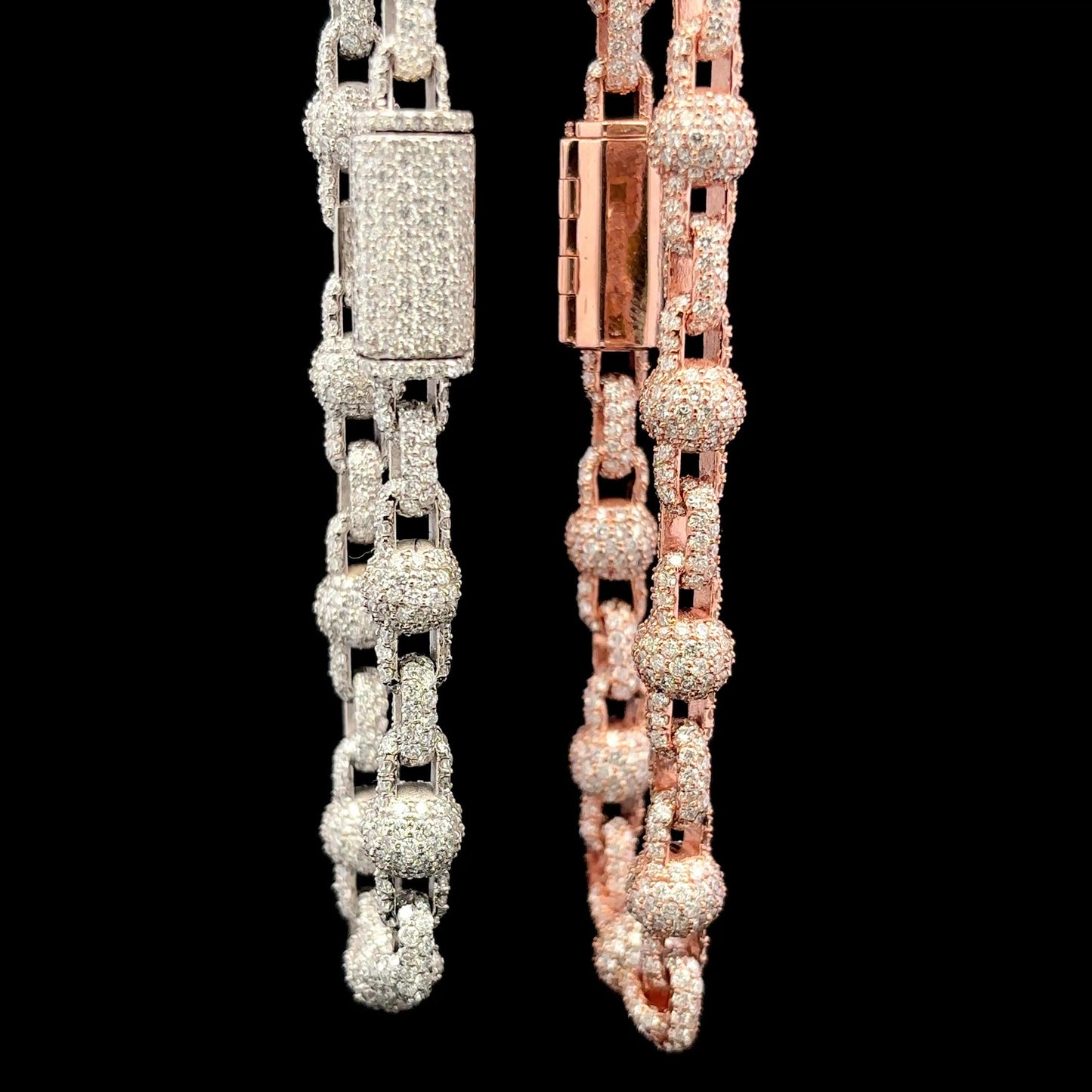 Diamond Hermes Style Link Bracelet