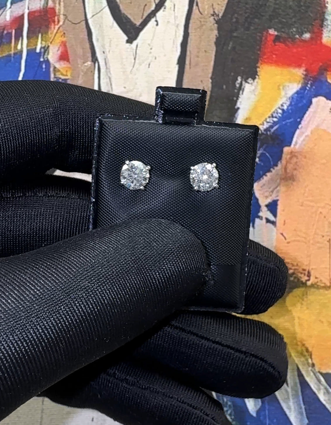 Exquisite 2.01 Carat Total Weight Natural Diamond Studs β Set in 14K White Gold