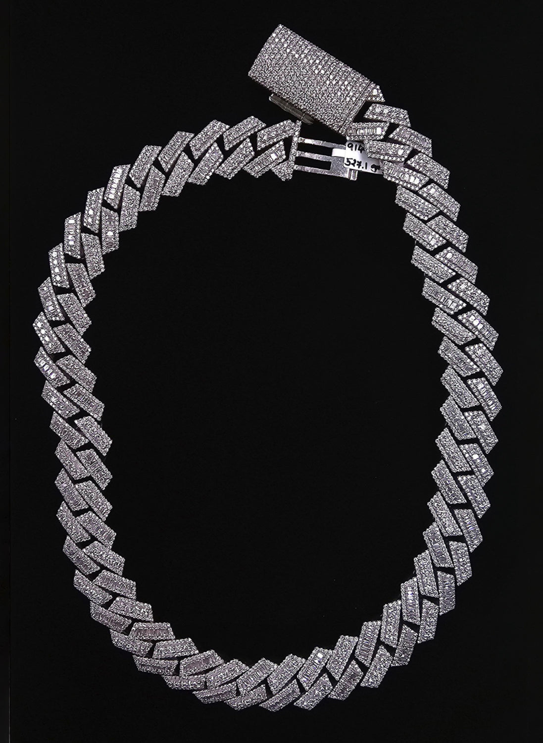 Natural Diamond & Baguette Miami Cuban Chain