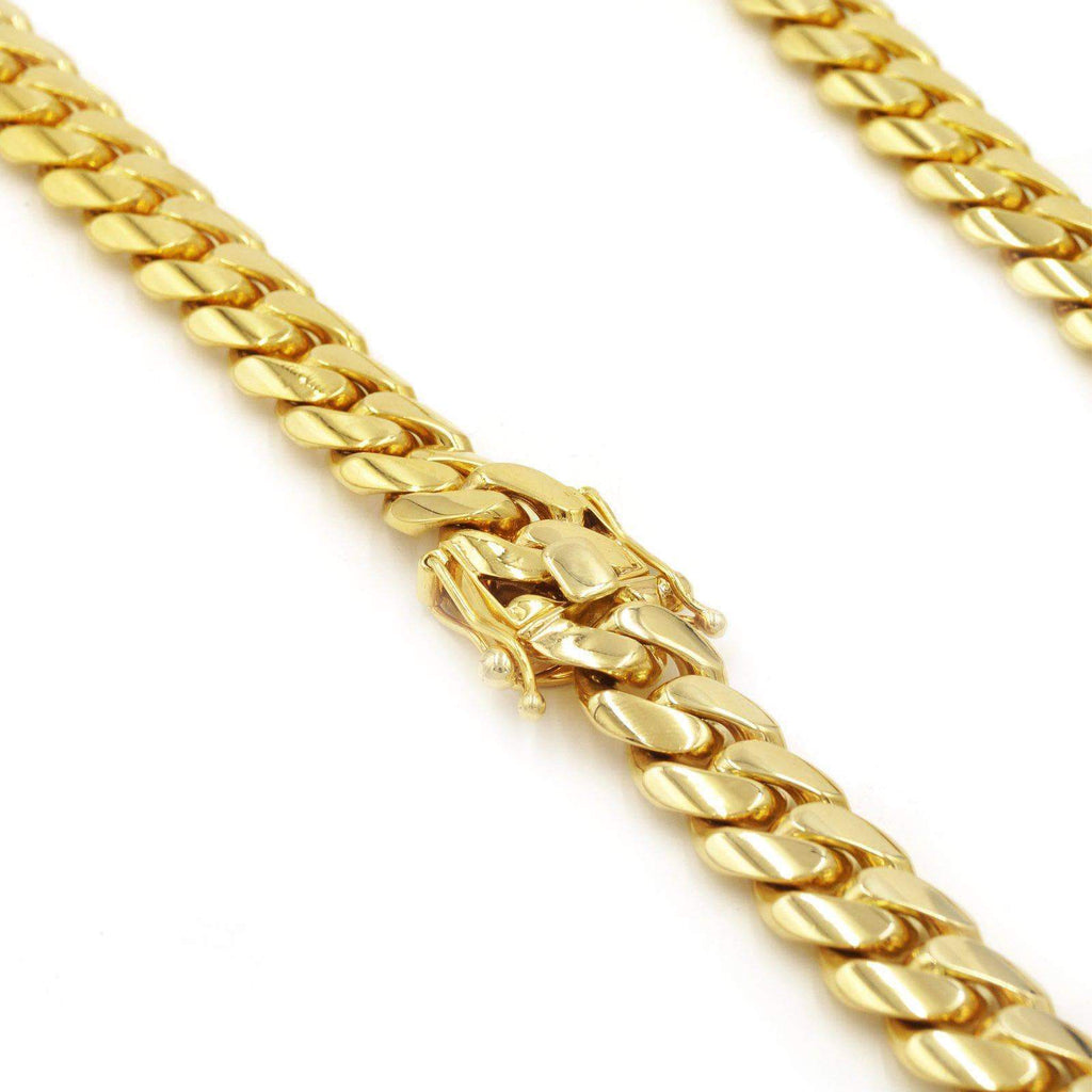 Handmade Miami Cuban Link Chains In 10 & 14k Solid