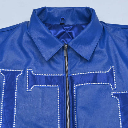 Real Diamonds Always Shine™ Luxury Leather Jacket Limited Edition