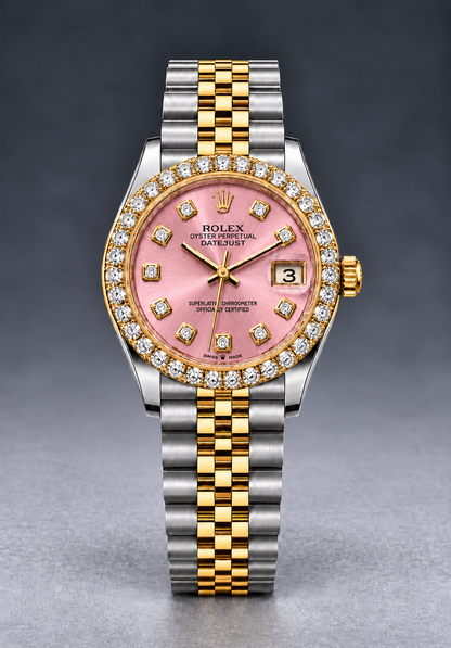 Rolex Datejust 31mm Two-Tone Champagne Dial with Diamond Bezel & Jubilee Bracelet