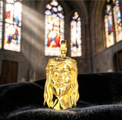 Gold Lazo Jesus Pendant - Designed by Lazo The Jeweller