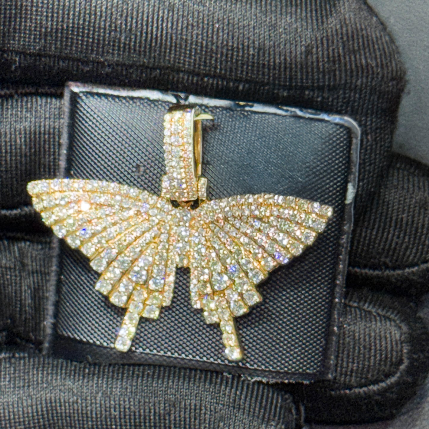14K Yellow or Rose Gold Diamond Butterfly Pendant – 1.95-2.00 CT