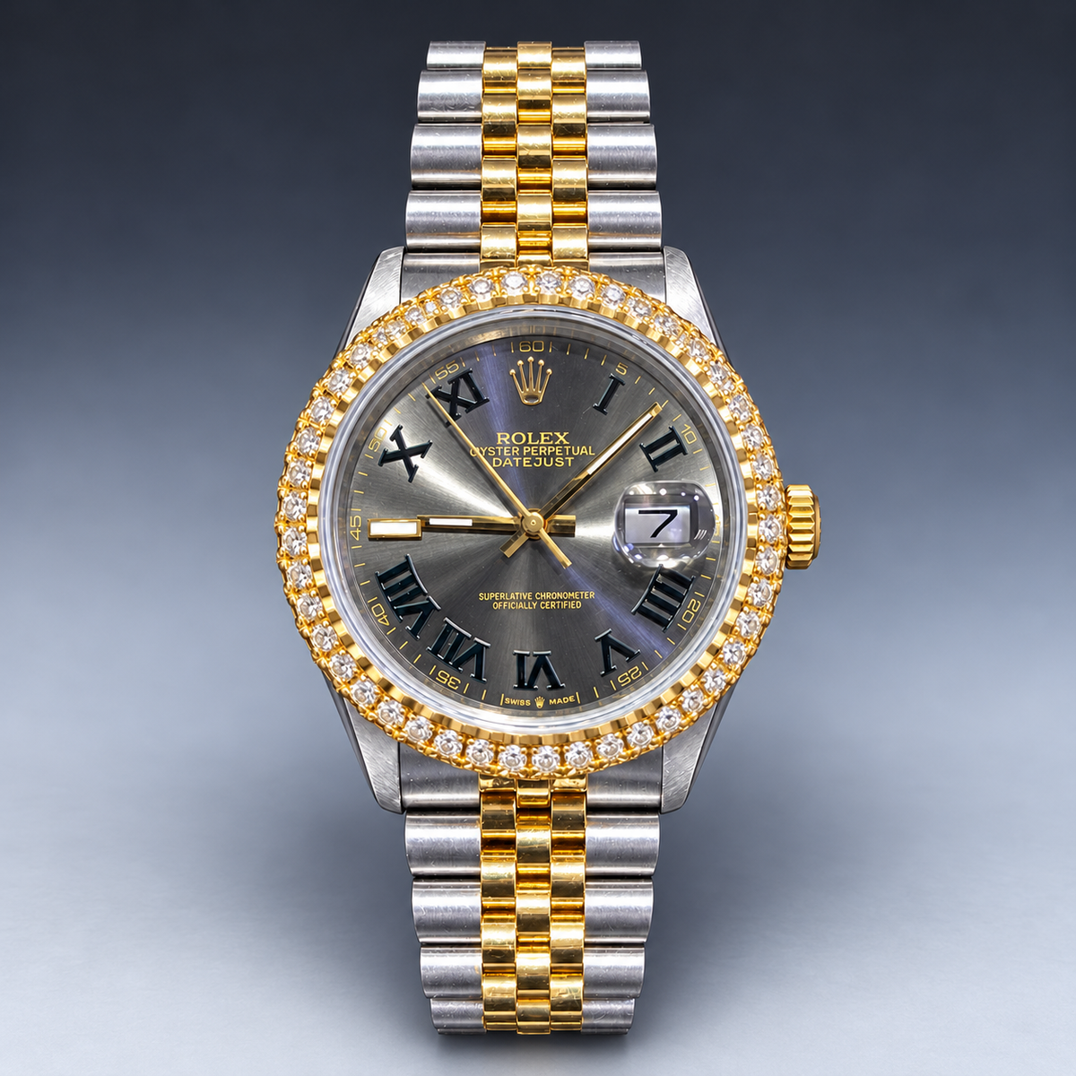 Rolex 36MM Datejust Two Tone & Stainless Steel Models With Box