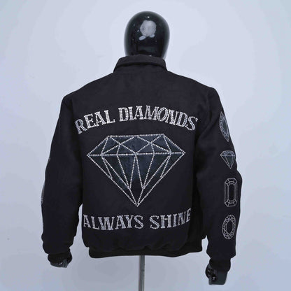 Real Diamonds Always Shine™ Luxury Wool Jacket | Limited Edition
