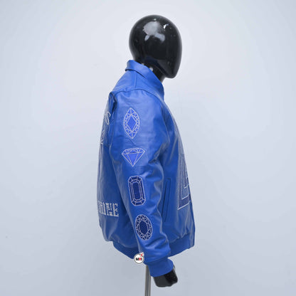 Real Diamonds Always Shine™ Luxury Leather Jacket Limited Edition