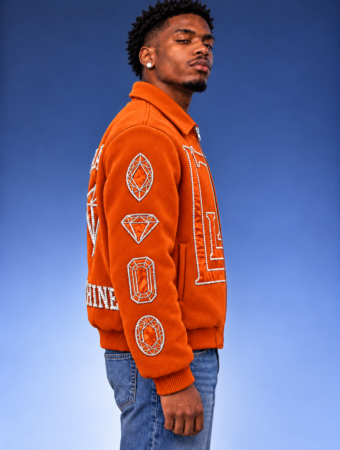 “Real Diamonds Always Shine™ Luxury Men’s Wool Jacket | Limited Edition