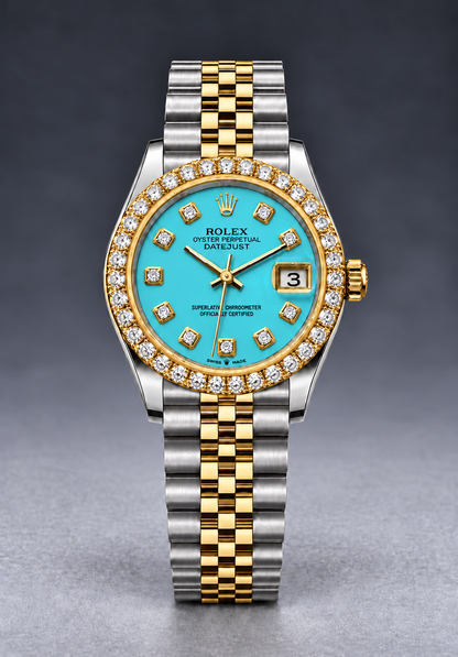 Rolex Datejust 31mm Two-Tone Champagne Dial with Diamond Bezel & Jubilee Bracelet