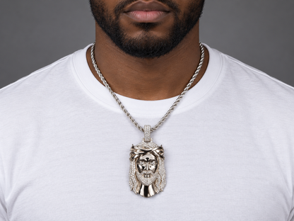 Lazo The Jeweller Jesus Pendant - Gold & Diamond Masterpiece