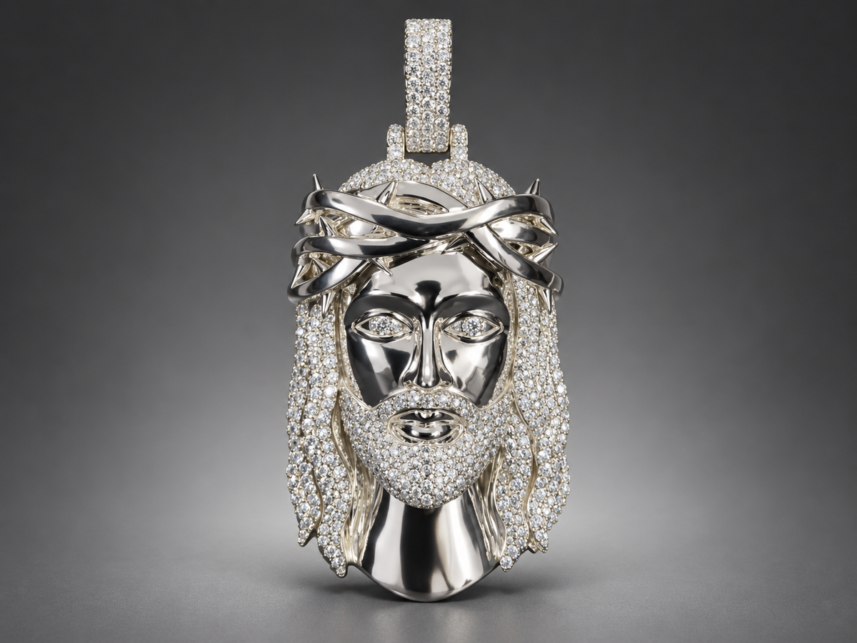 Lazo The Jeweller Jesus Pendant - Gold & Diamond Masterpiece