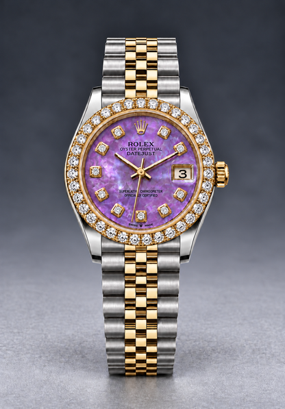 Rolex Datejust 31mm Two-Tone Champagne Dial with Diamond Bezel & Jubilee Bracelet
