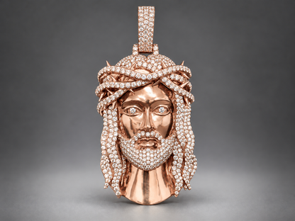 Exclusive 1-of-1 Lazo The Jeweller Jesus Pendant - Gold & Diamond Masterpiece