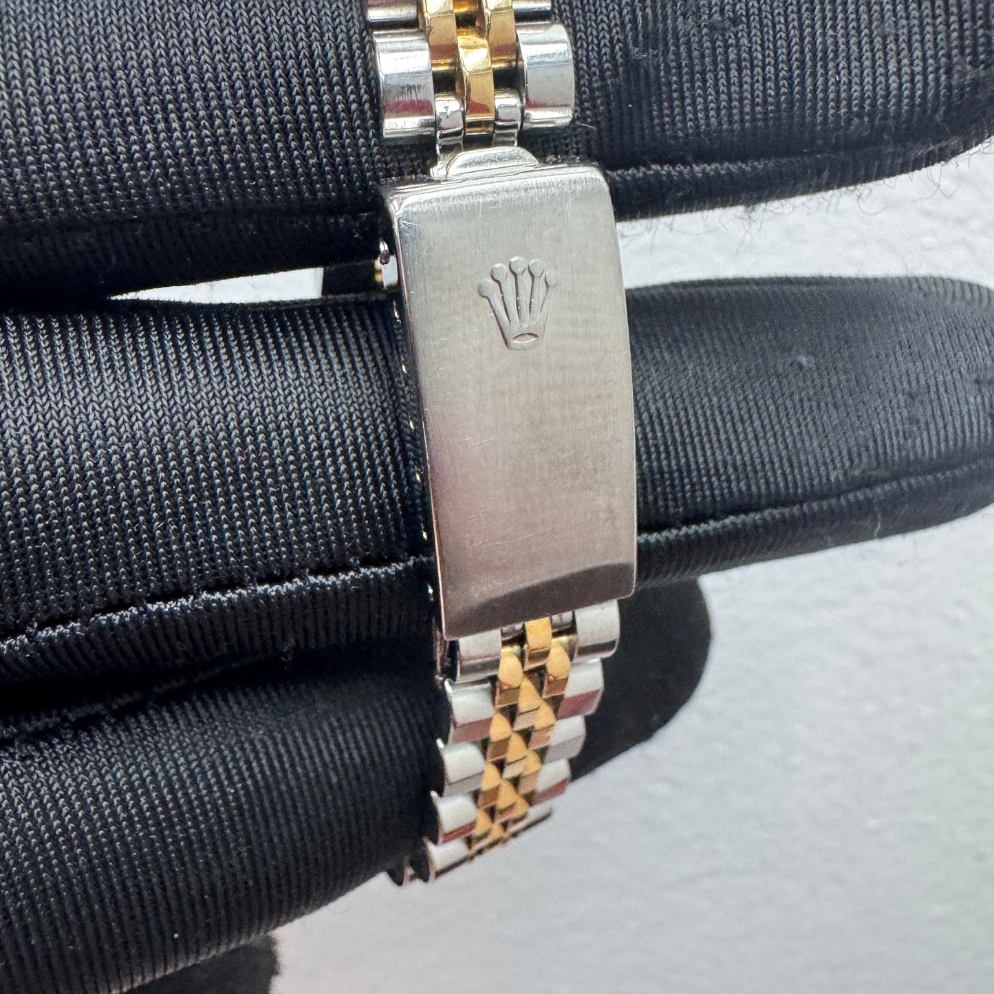 Women’s Rolex 26MM Datejust Two-Tone (Stainless Steel & 18K Yellow Gold) with a factory diamond hour-marker dial