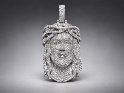 Lazo The Jeweller Bussdown Jesus Pendant - 10K Gold & VS Natural Diamond Masterpiece