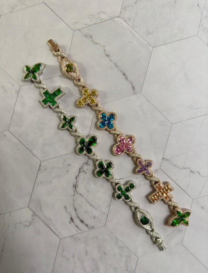 Lazo Cross Mix VCA Style Bracelet
