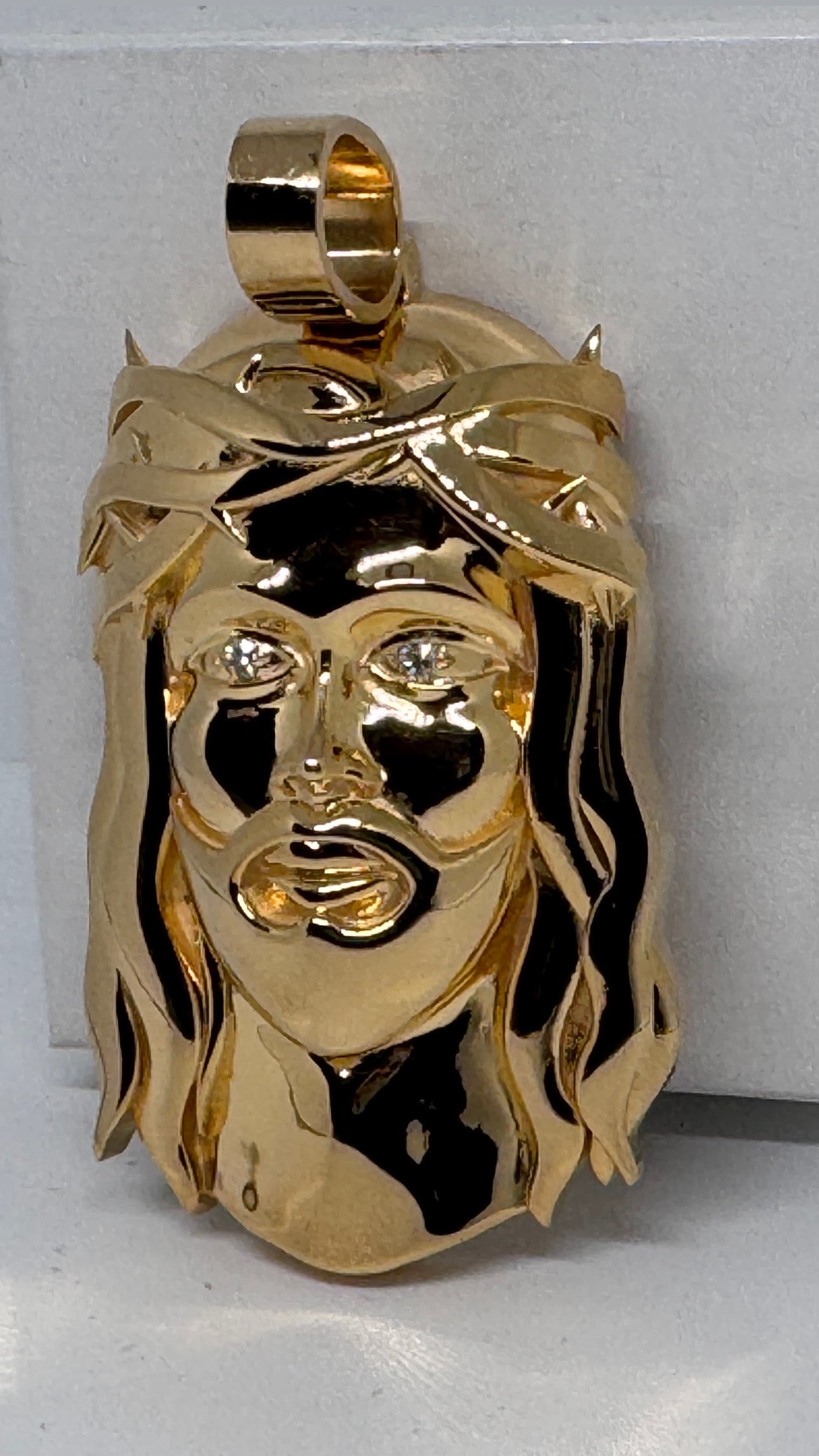 Semi Solid Gold Lazo Jesus Pendant - Designed by Lazo The Jeweller