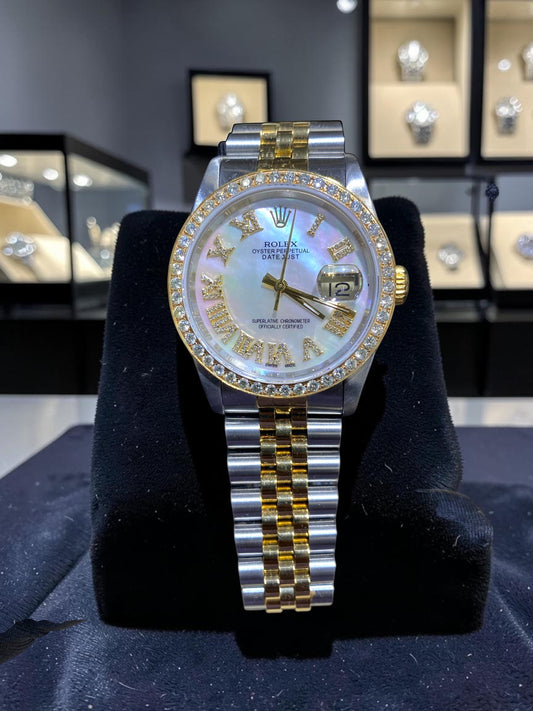 Rolex 36MM Datejust Two Tone & Stainless Steel Models With Box