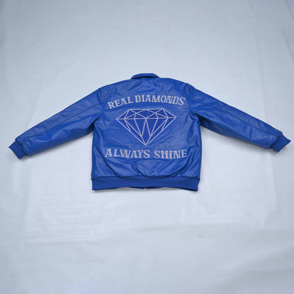 Real Diamonds Always Shine™ Luxury Leather Jacket Limited Edition