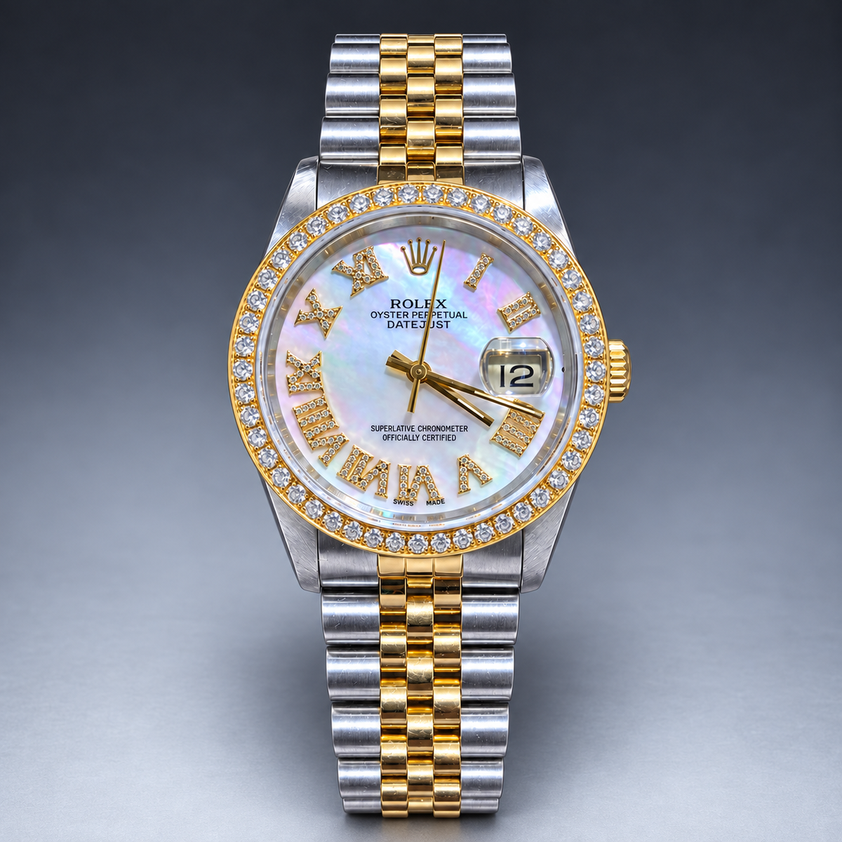 Rolex 36MM Datejust Two Tone & Stainless Steel Models With Box