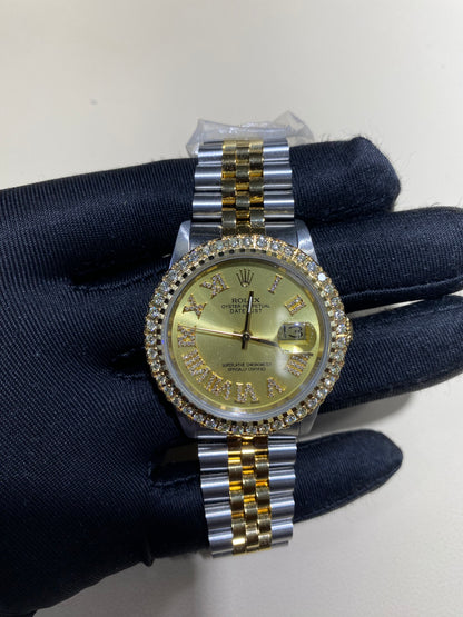 Rolex 36MM Datejust Two Tone & Stainless Steel Models With Box