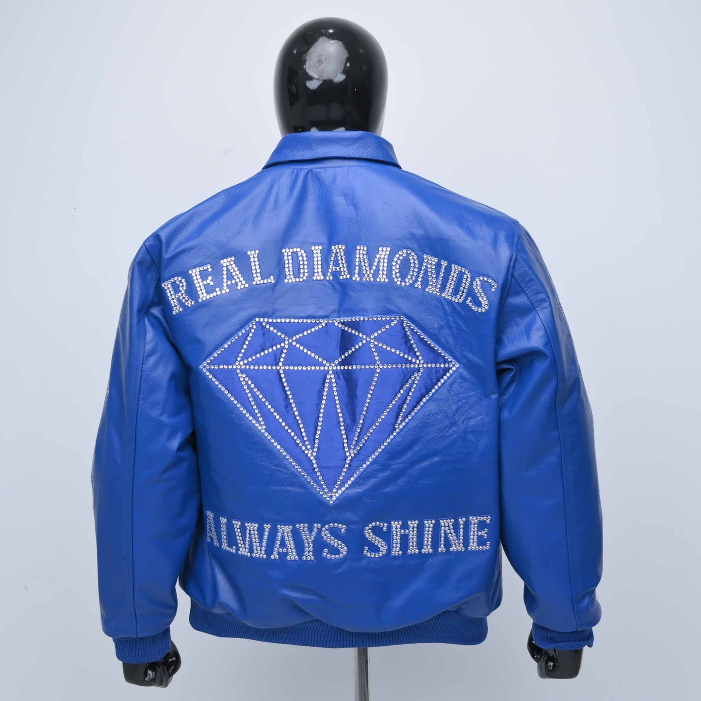 Real Diamonds Always Shine™ Luxury Leather Jacket Limited Edition