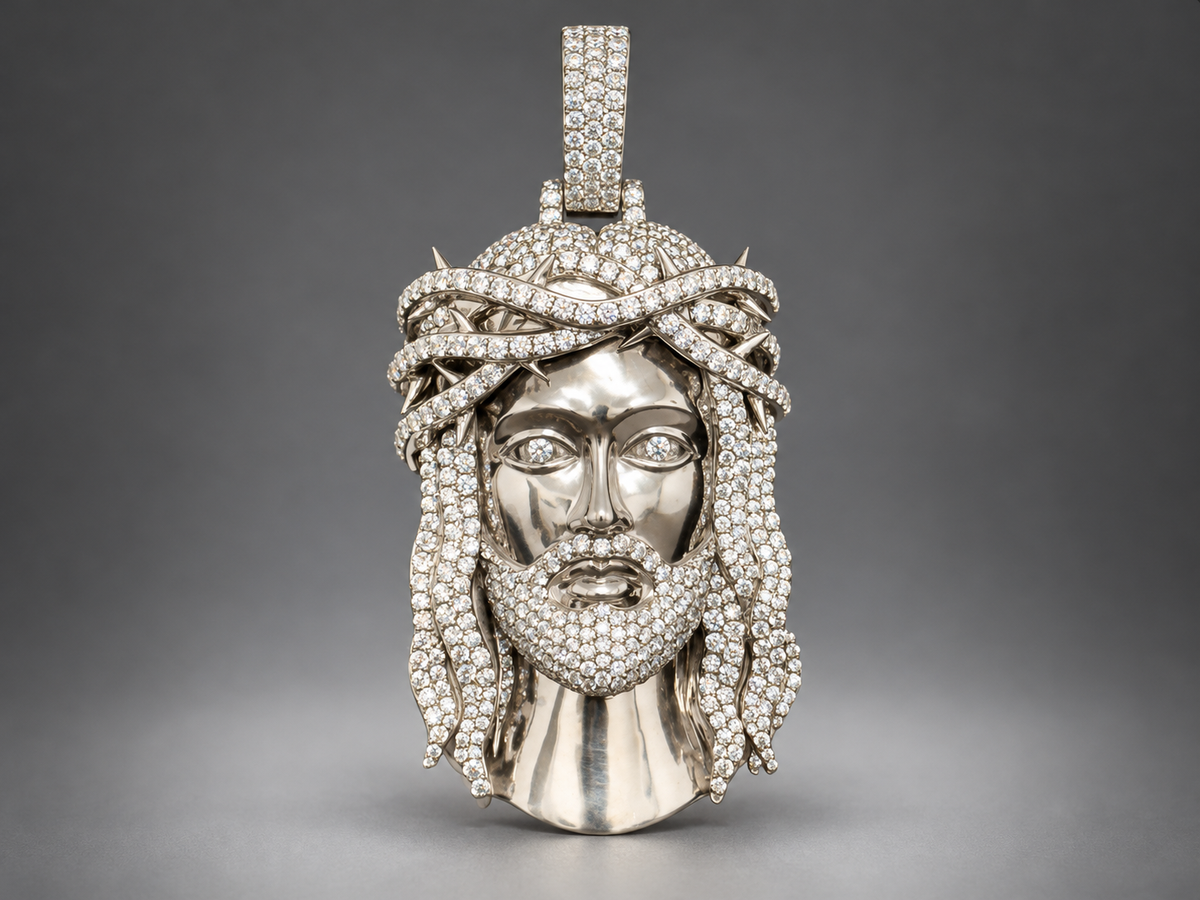 Exclusive 1-of-1 Lazo The Jeweller Jesus Pendant - Gold & Diamond Masterpiece