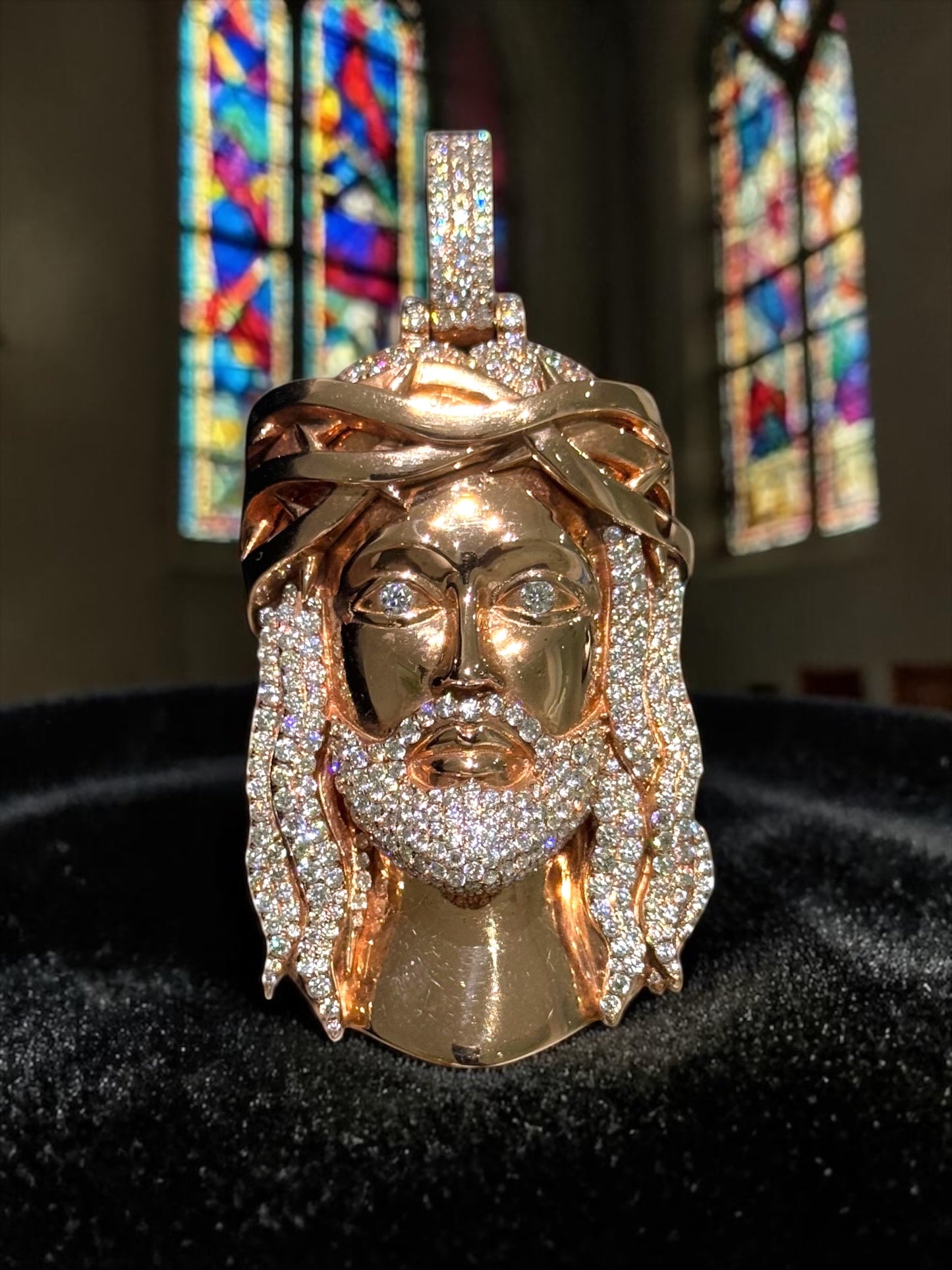 Exclusive 1-of-1 Lazo The Jeweller Jesus Pendant - Gold & Diamond Masterpiece
