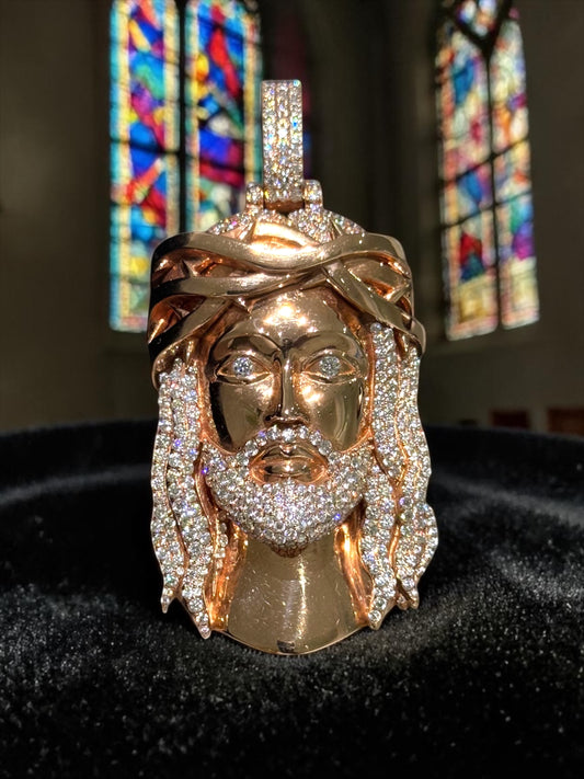 Exclusive 1-of-1 Lazo The Jeweller Jesus Pendant - Gold & Diamond Masterpiece
