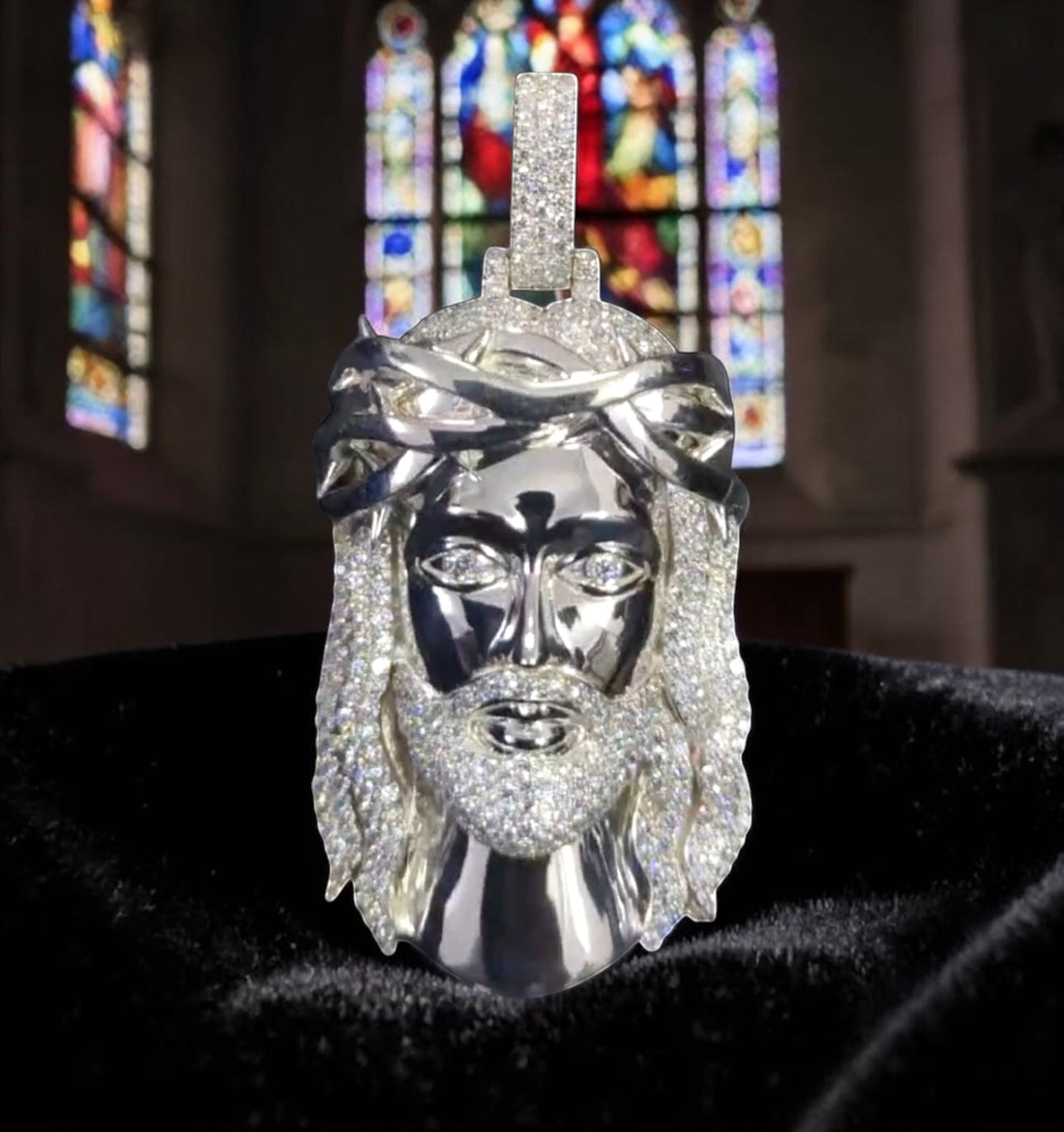 Exclusive 1-of-1 Lazo The Jeweller Jesus Pendant - Gold & Diamond Masterpiece