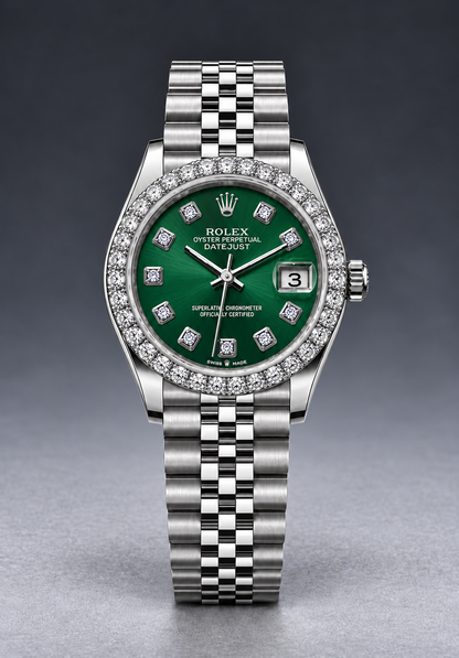 Rolex Datejust 31MM Diamond Silver Dial Super Jubilee Bracelet